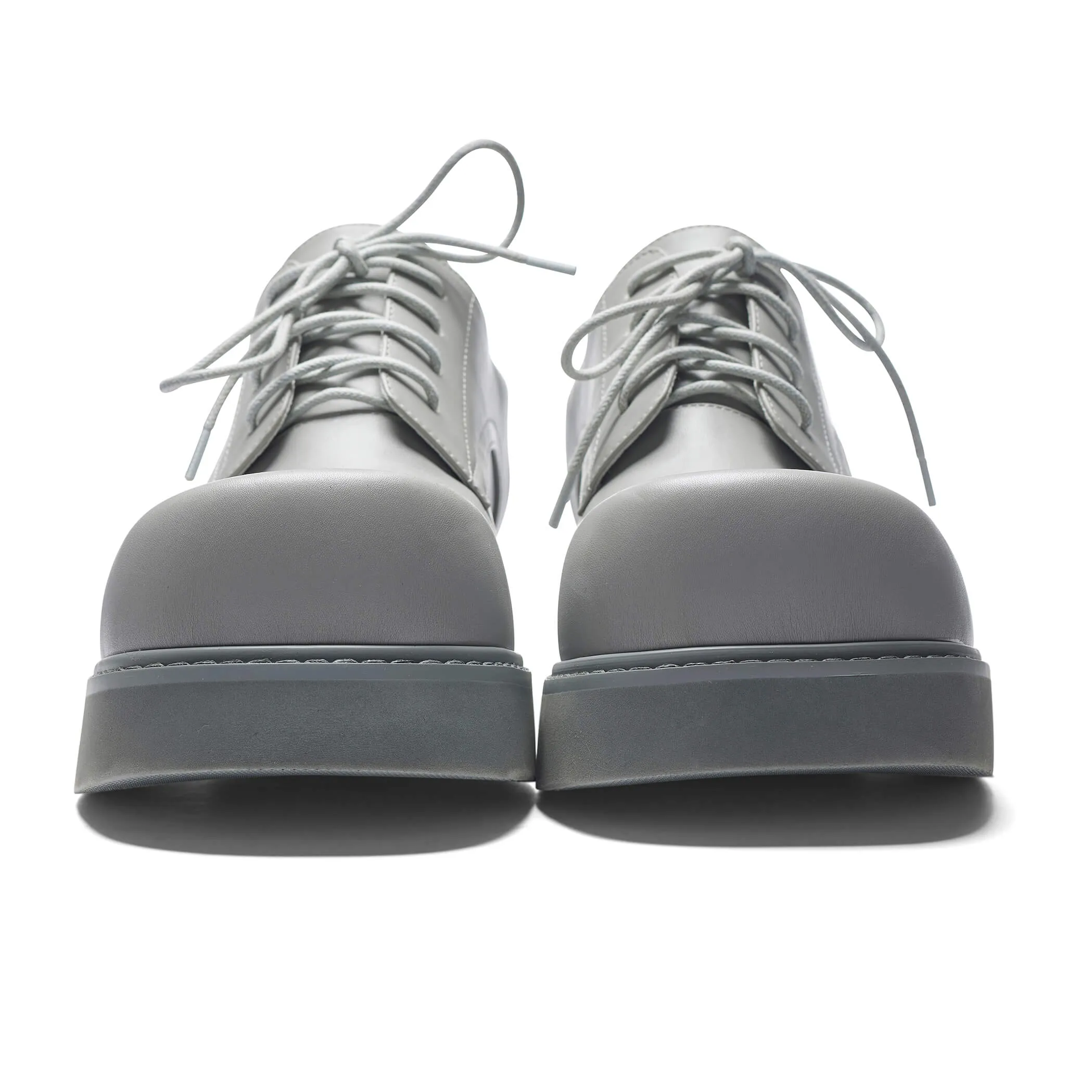 Mens Derby Shoes - 400% Oversized, Stylish Grey Finish