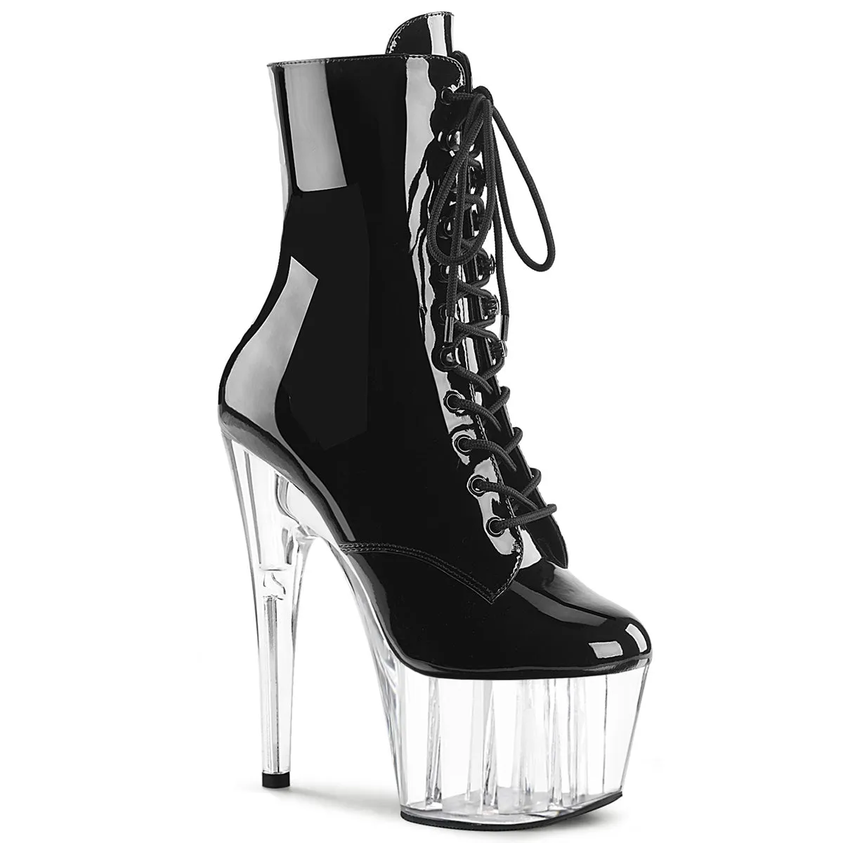 7" Two Tone Platform Ankle Boots