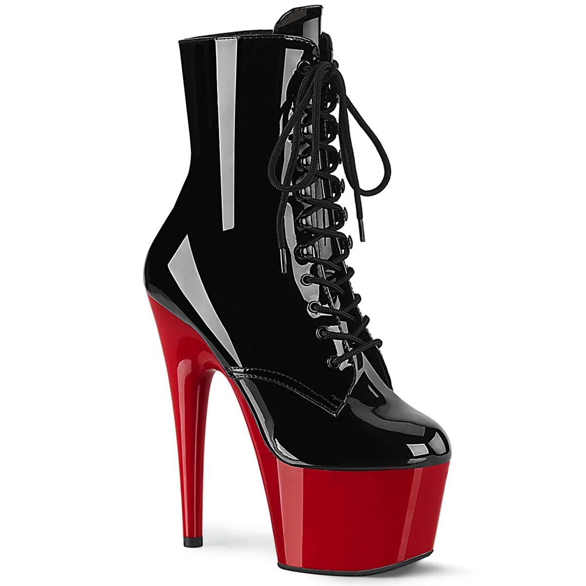 7" Two Tone Platform Ankle Boots