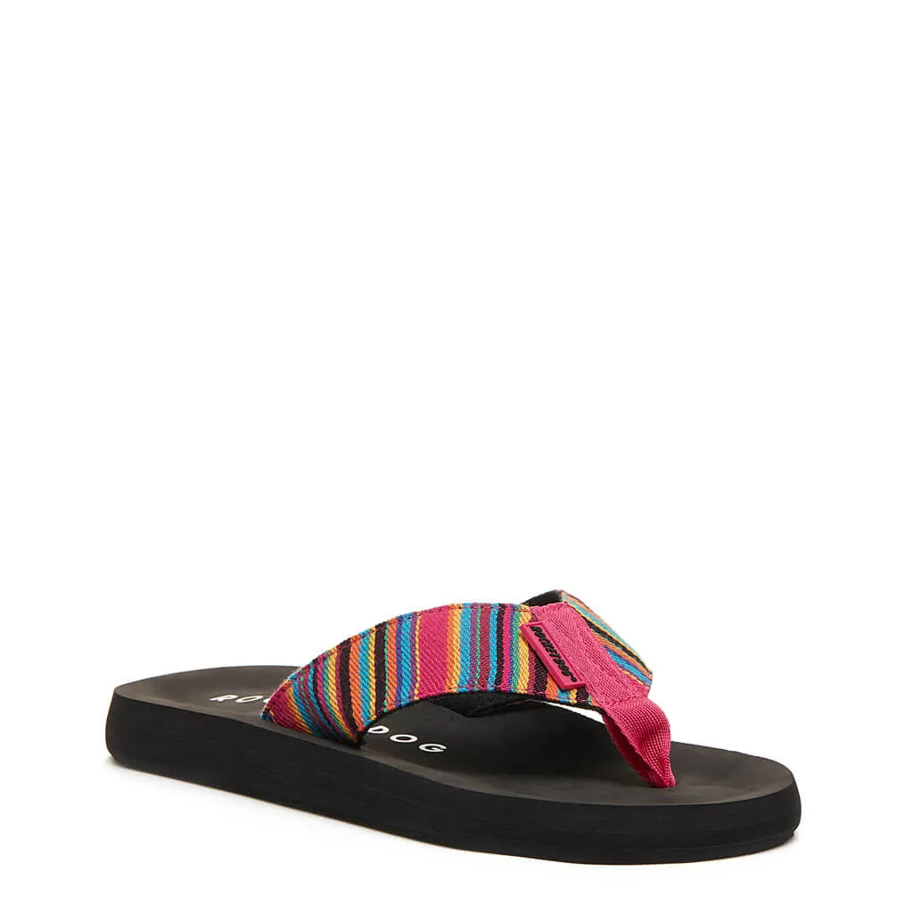 Adios Pink Aloe Stripe Flip-Flops