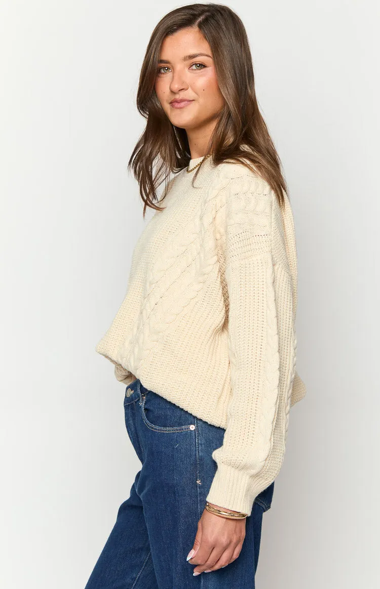 Alex Cream Oversized Sweater