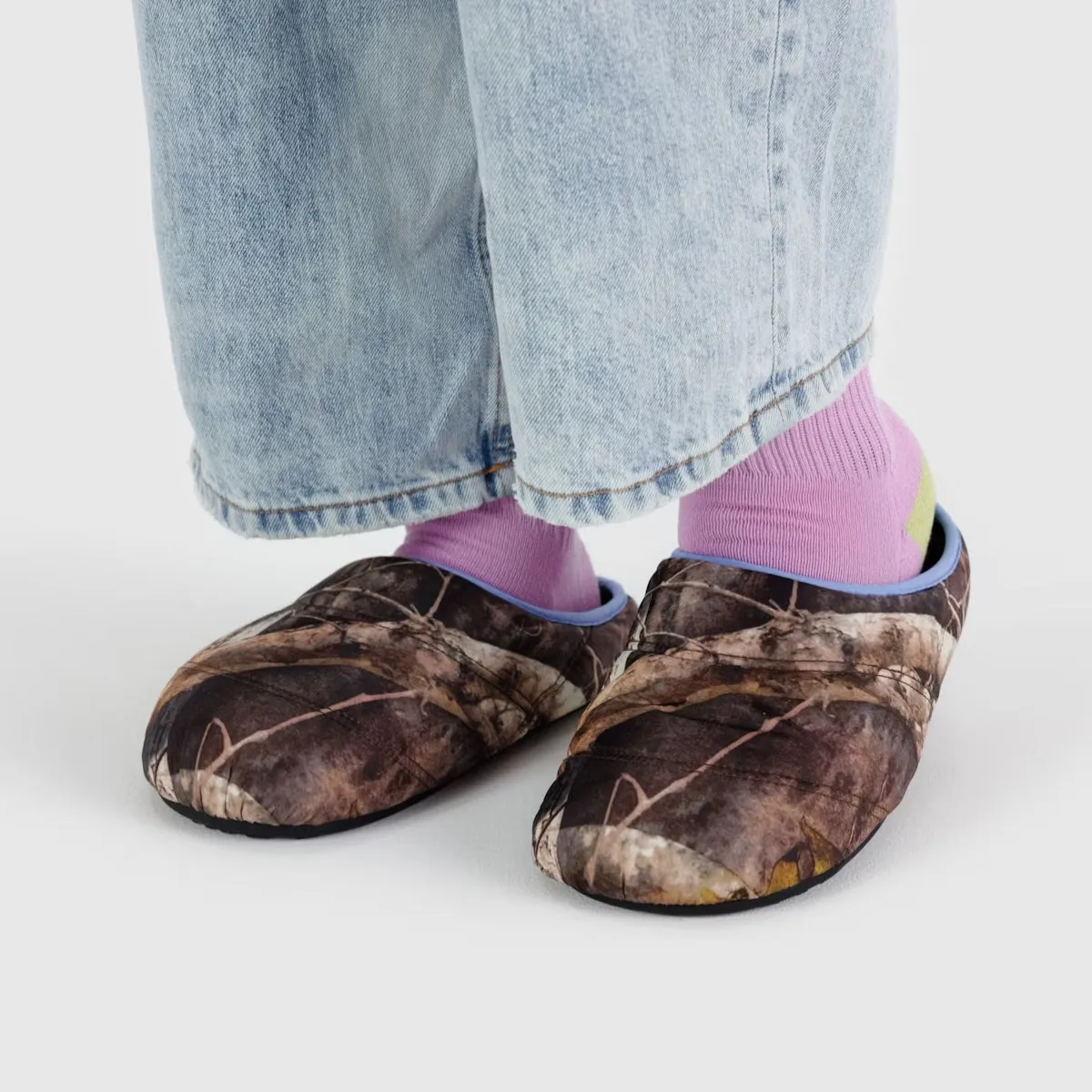 Baggu Puffy Slippers in Photo Forest