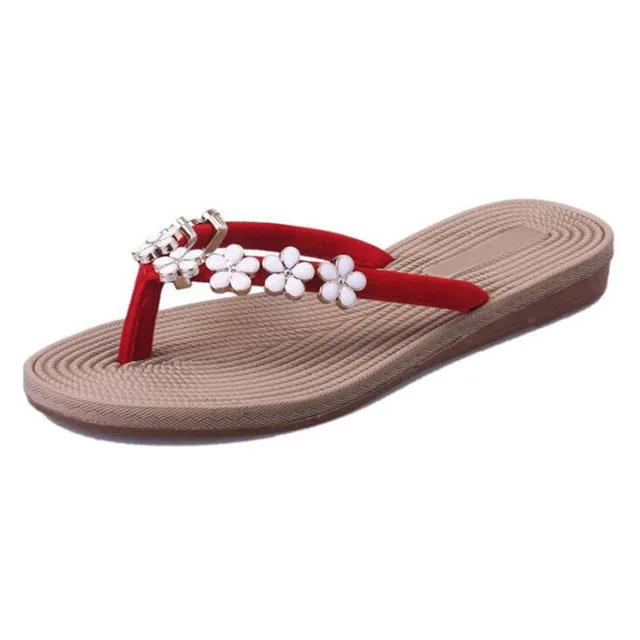 Big Size Sweet Flowers Outdoor Slippers