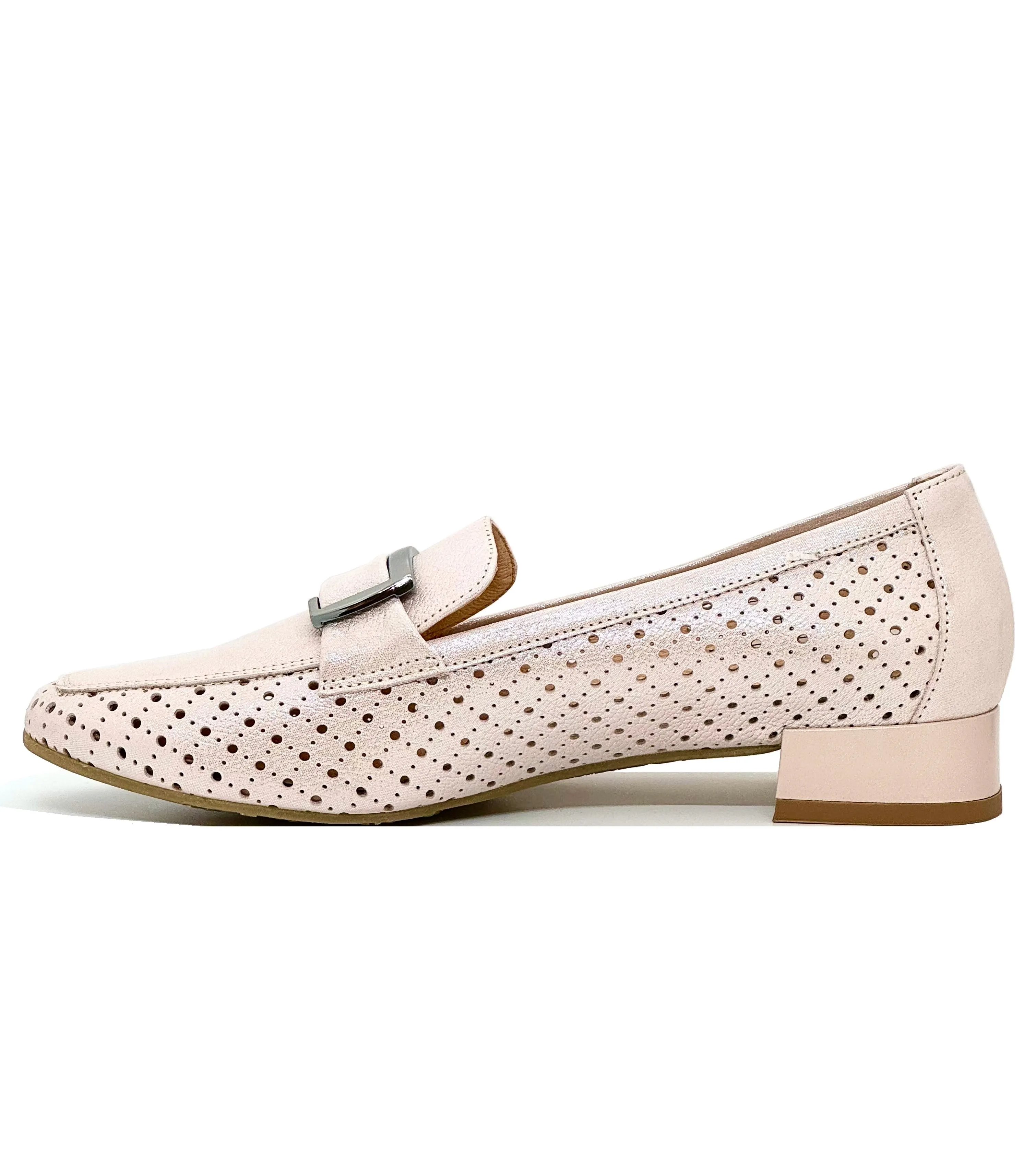 Bioeco Ladies Perforated Leather Loafer