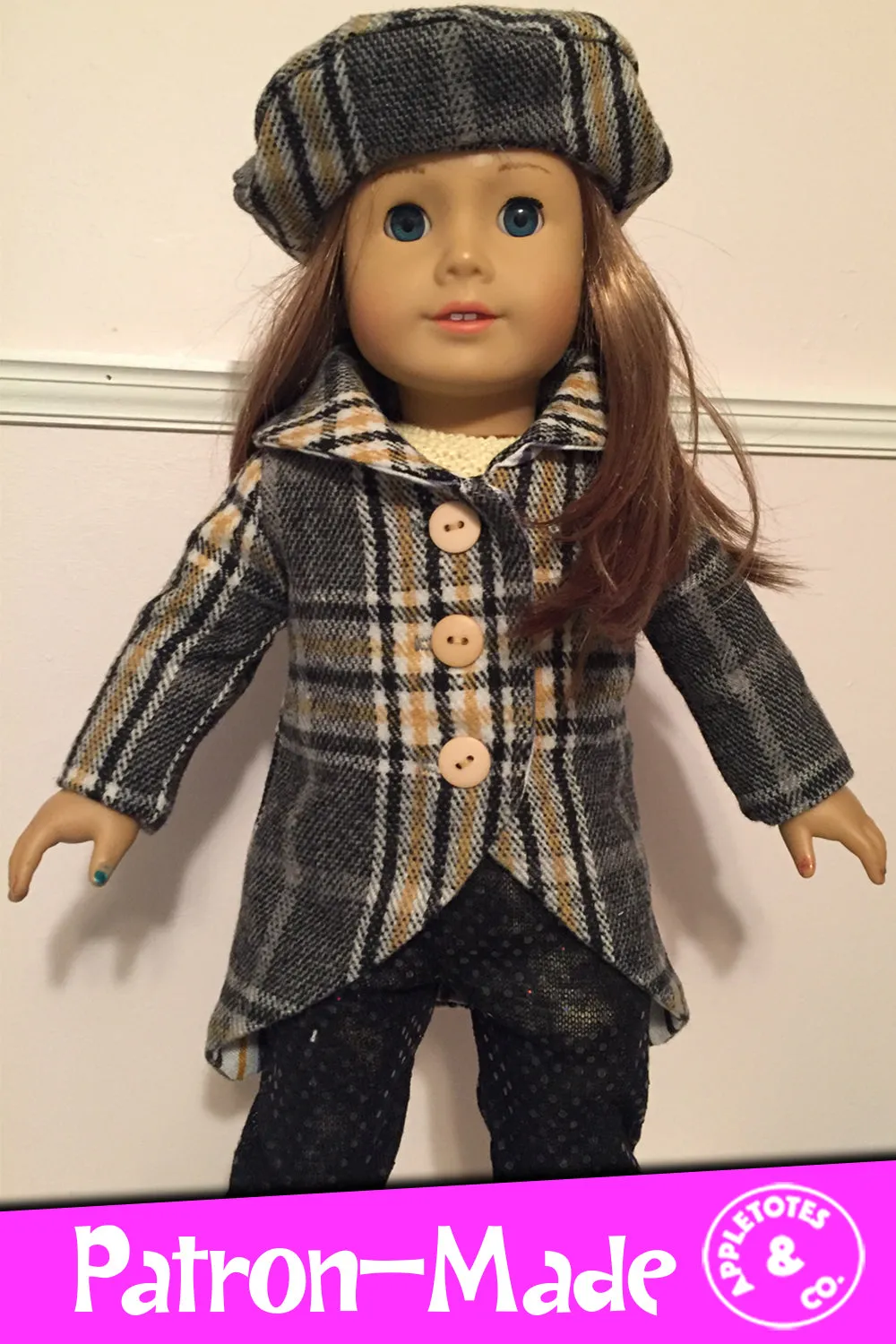 Darla Coat 18 Inch Doll Sewing Pattern