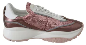 Jimmy Choo Pink Candyfloss Leather Raine Sneakers