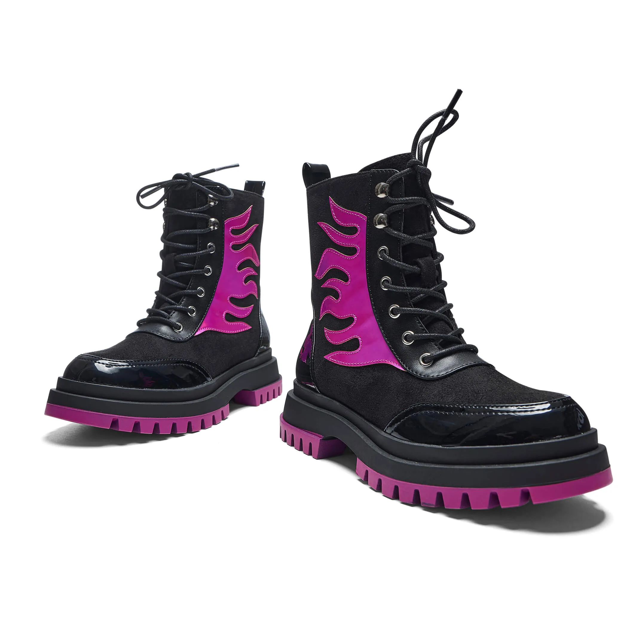 Lil’ Helios Purple Flame Boots