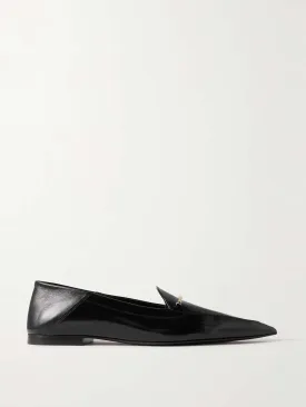 Morsetto embellished leather point-toe loafers