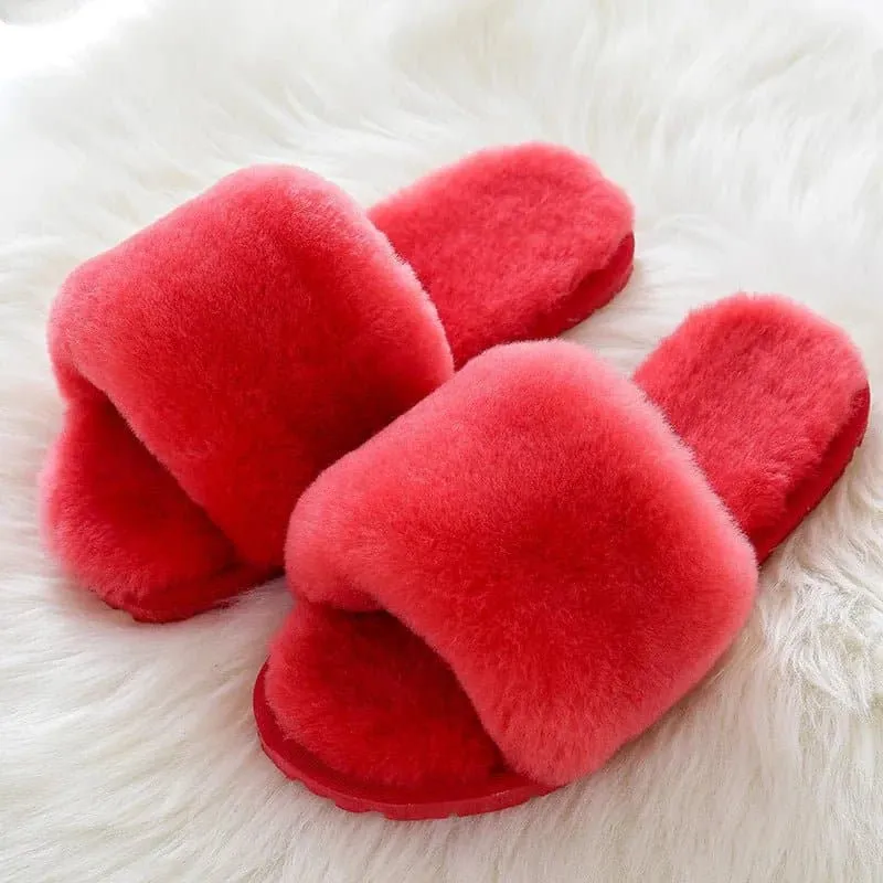 Natural Sheepskin Winter Slippers - Warm Winter Slippers | GRWG Brand