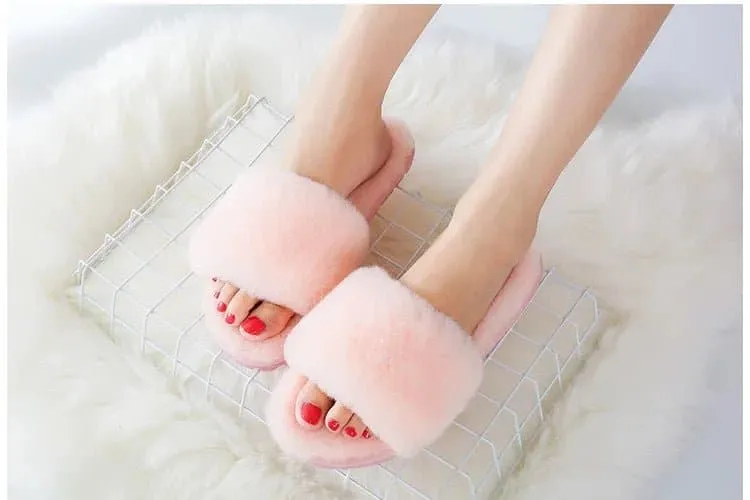 Natural Sheepskin Winter Slippers - Warm Winter Slippers | GRWG Brand