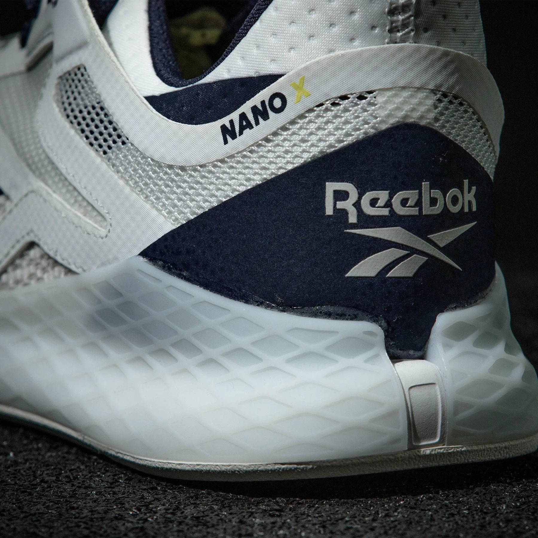 Reebok - Nano X - Women's - TRUE GREY/VECTOR NAVY/CHARTREUSE