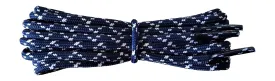 Round 3 mm Shoelaces Navy with White flecks for walking shoes or trainers