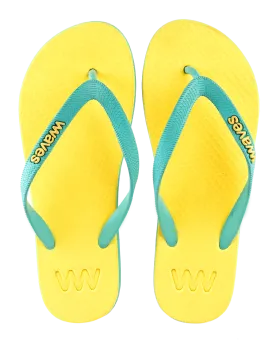 Women's Natural Rubber Flip Flops - Summer Shades