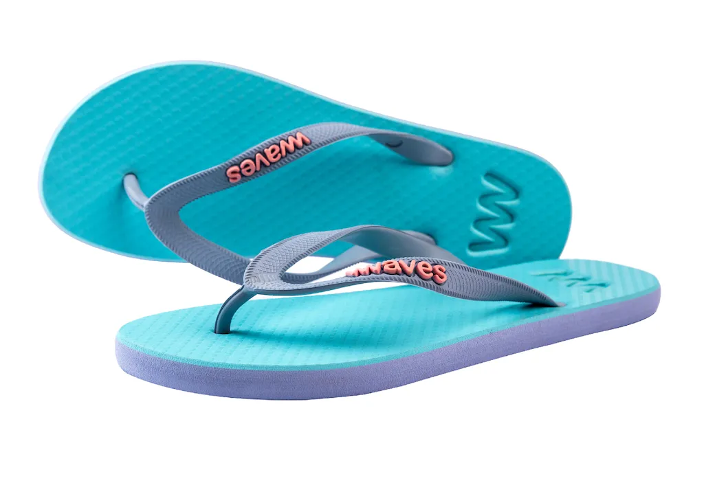 Women's Natural Rubber Flip Flops - Summer Shades