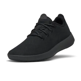 Women's Wool Runner Mizzles - True Black (Black Sole)